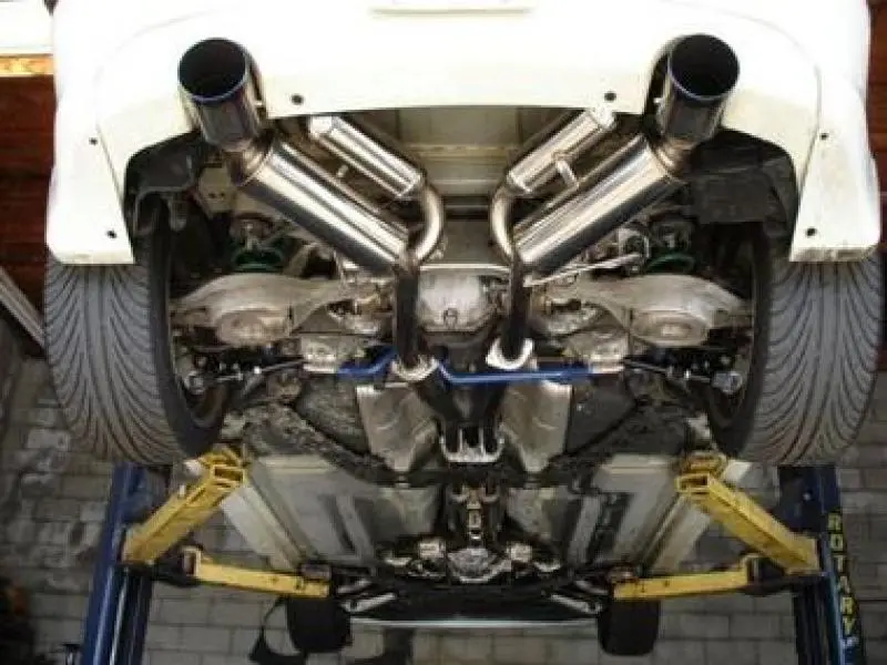 Hks 03-07 G35 Dual Hi-Power Ti Tip Catback Exhaust (Sus304 No Coating) 1
