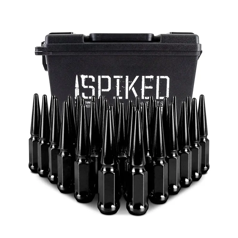 Mishimoto Mishimoto Steel Spiked Lug Nuts M14 X 1.5 32Pc Set Black 2
