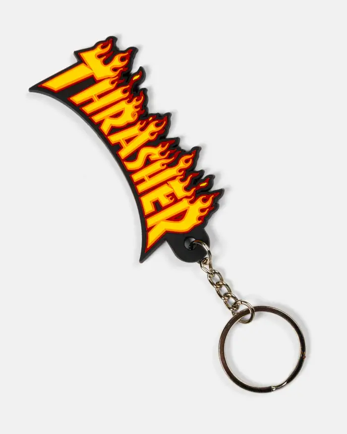 Thrasher Flame Logo Keychain 1