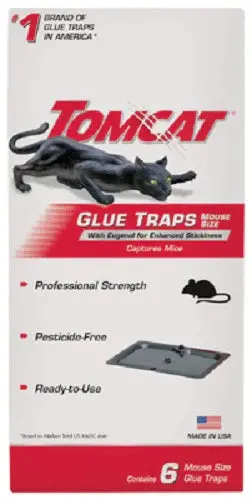 Tomcat 0362610 6-Pack Professional Strength Ready To Use Mouse Glue Traps - Quantity Of 12 1