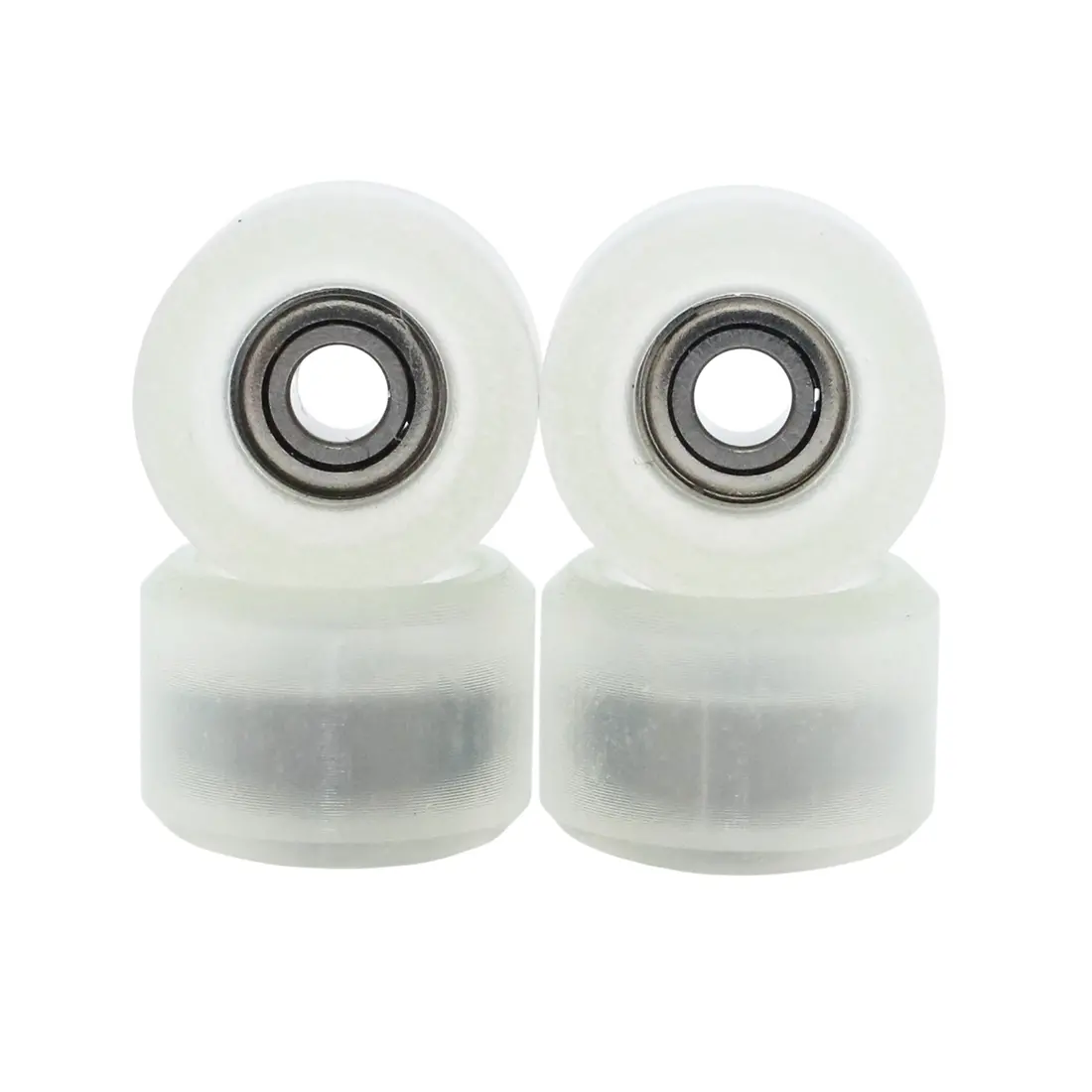 Flatface X Blistered G1 Bearing Fingerboard Wheels - Clear Glow 1