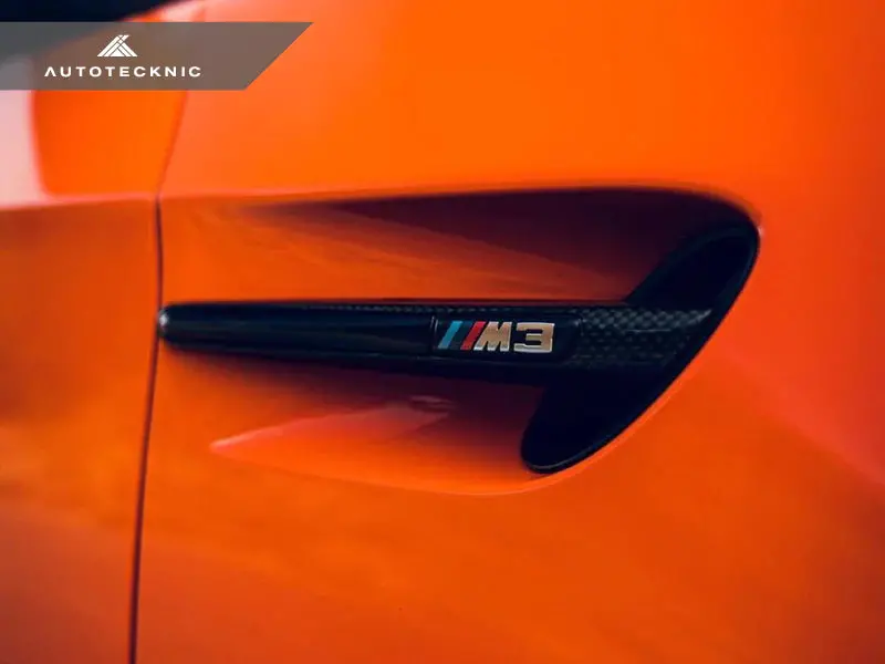 Autotecknic Replacement Carbon Fiber Fender Gills - E90 Sedan / E92 Coupe / E93 Cabrio | M3 1