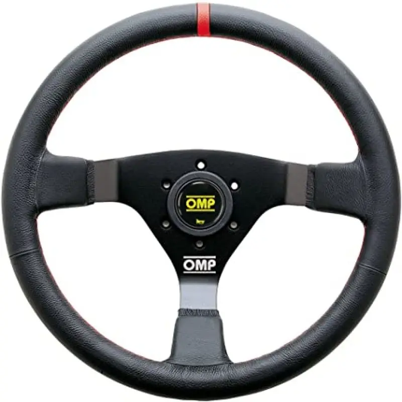 Omp Wrc Steering Wheel Black/Red Leather 1