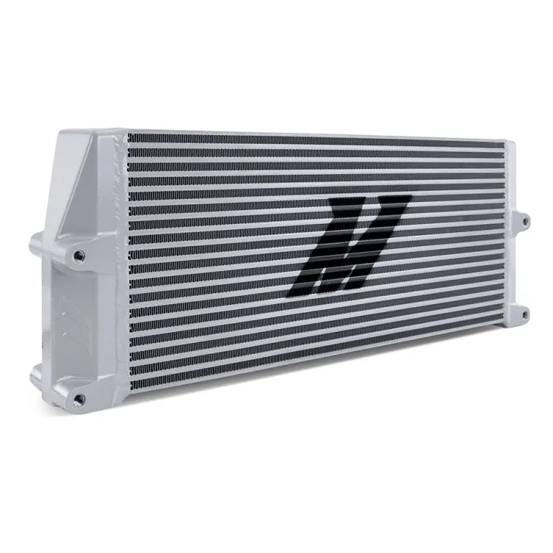 Mishimoto Heavy-Duty Oil Cooler - 17In. Same-Side Outlets - Silver 1