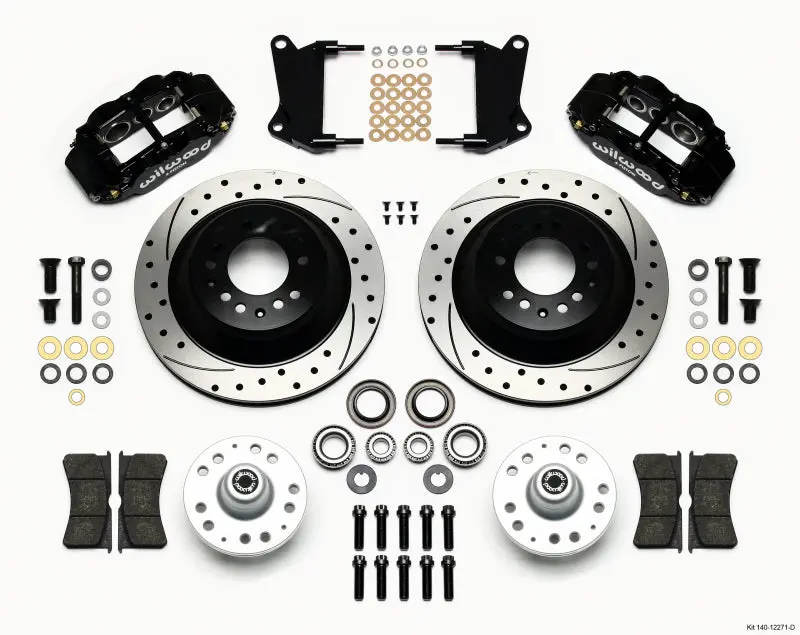 Wilwood Narrow Superlite 6R Front Hub & 1Pc Rtr Kit 12.88In Drilled 67-69 Camaro 64-72 Nova Chevelle 1