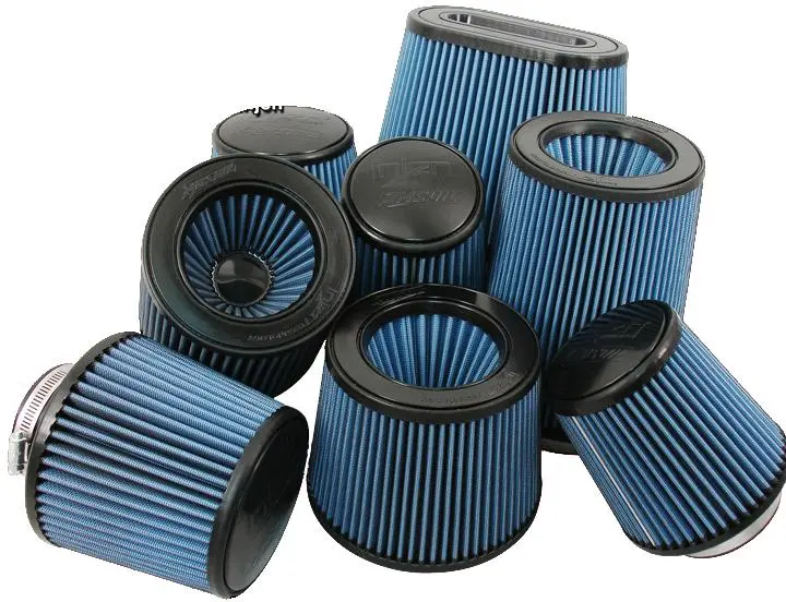 Injen Amsoil Replacement Nanofiber Dry Air Filter 5In Flange Diameter/6.5In Base/6In Height/70 Pleat 1