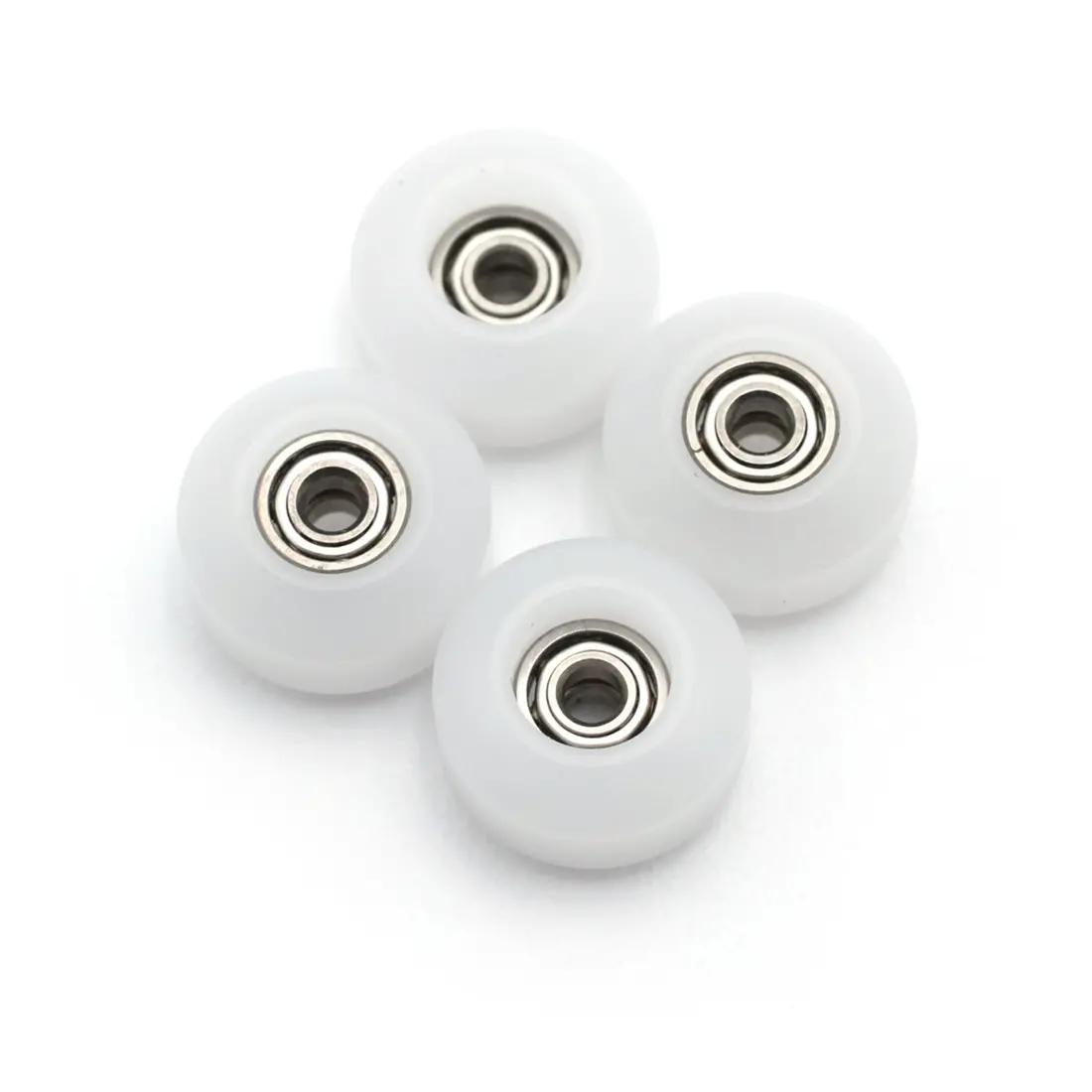 Flatface Fingerboard G10 Dual Bearing Wheels - 60D Ultra - White 1