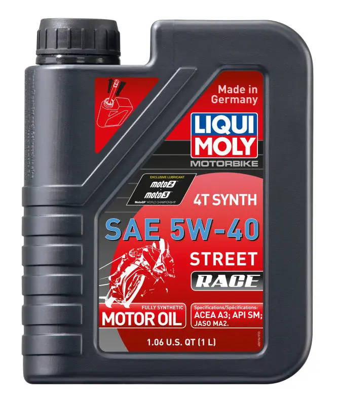 Liqui Moly 1L Motorbike 4T Synth 5W40 Street Race 1