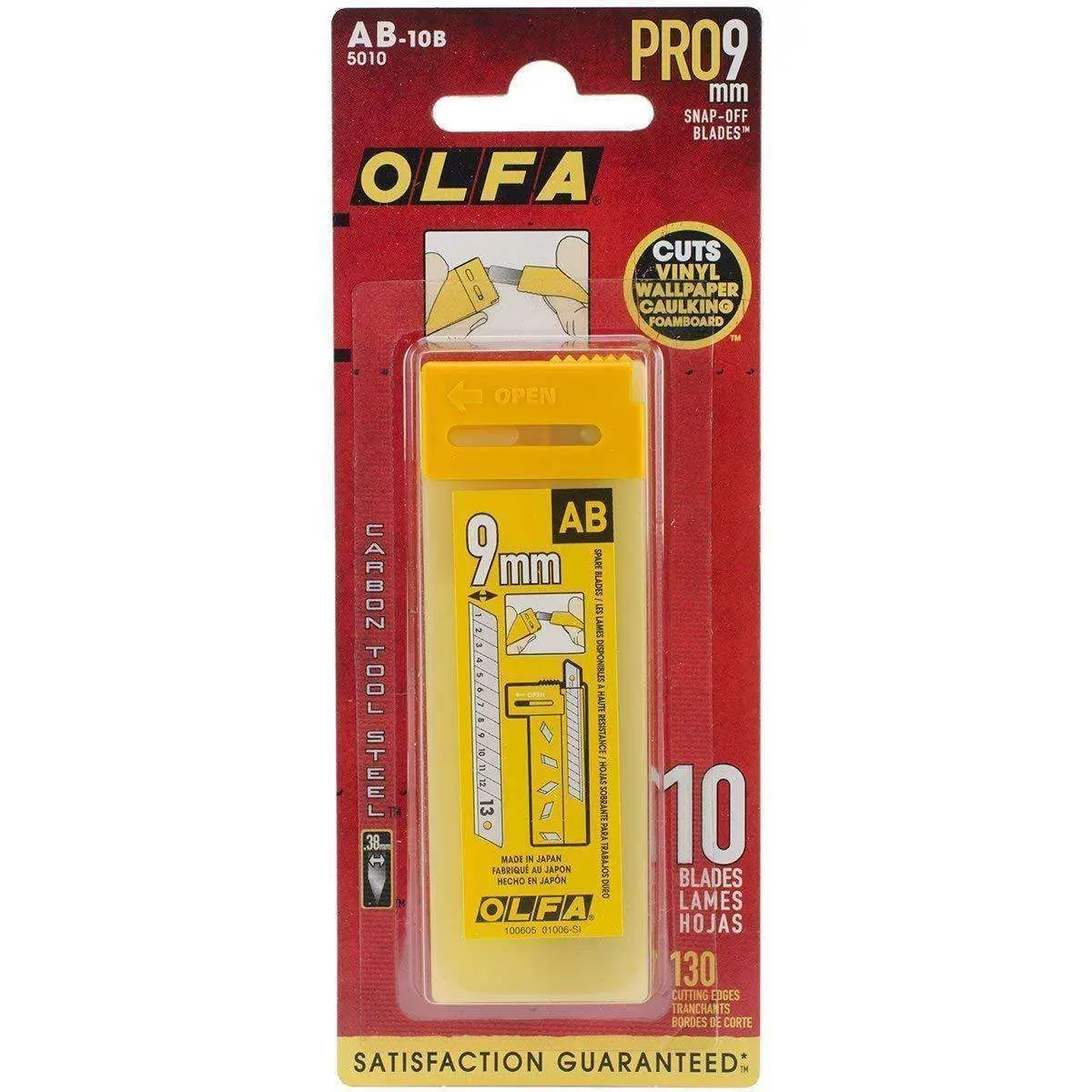 Olfa 5010 Ab-10B 9Mm Snap-Off Silver Blade, 10-Pack 1