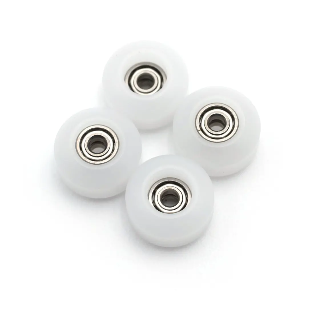 Flatface Fingerboard G10 Dual Bearing Wheels - White 1