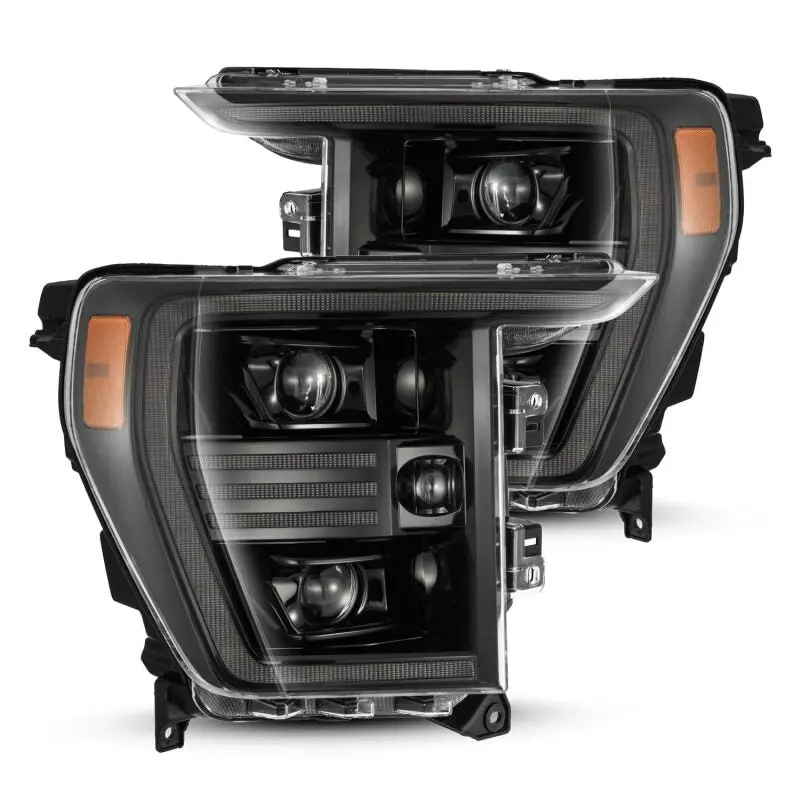 Alpharex 21-22 Ford F150 Pro-Series Projector Headlights Alpha-Black W/Activ Light/Seq Signal 1