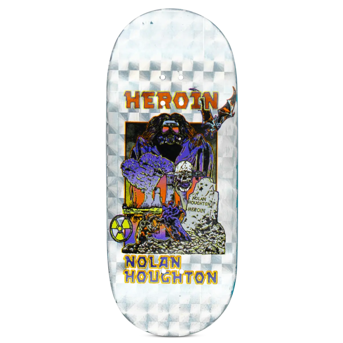Maple Lab Fingerboard Deck - Nolan Houghton Video City Ii Hellscape 1