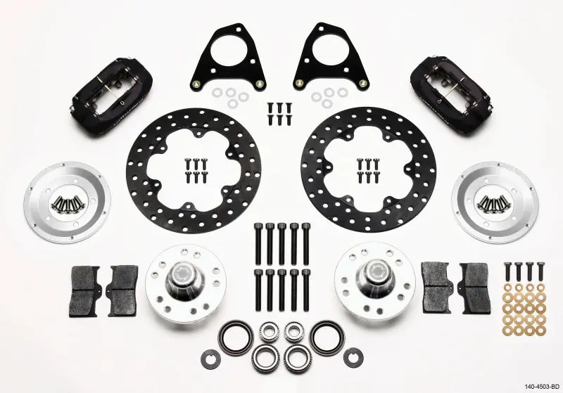 Wilwood Forged Dynalite Front Drag Kit Drilled Rotor 87-93 Mustang 84-86 Svo 5 Lug 1