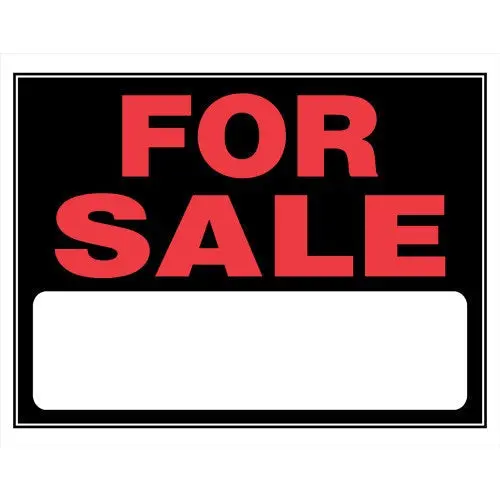 Hillman 840028 15" X 19" Jumbo Plastic For Sale Signs - Quantity Of 18 1