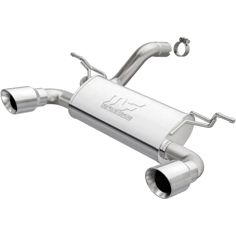 Magnaflow 2018+ Jeep Wrangler 3.6L Dual Polished Tip Axle-Back Exhaust 1