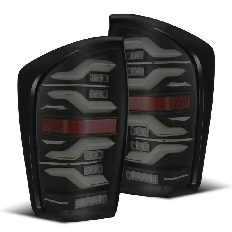 Alpharex 16-21 Toyota Tacoma Luxx Led Taillights Blk W/Activ Light/Seq Signal 1