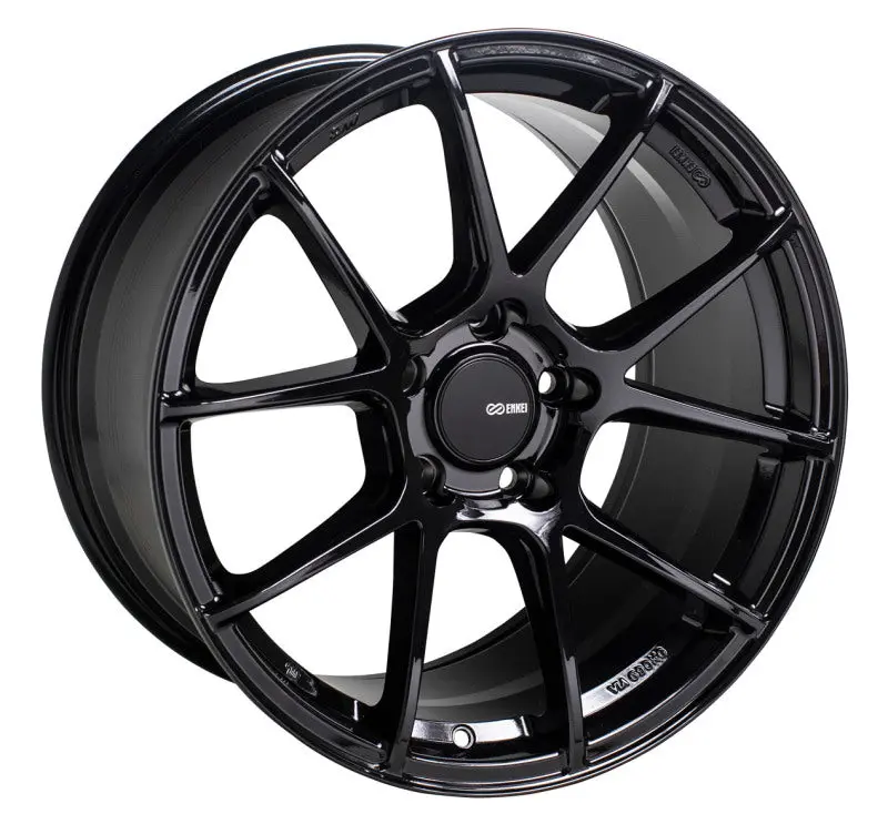 Enkei Ts-V 18X9.5 5X120 40Mm Offset 72.6Mm Bore Gloss Black Wheel 1