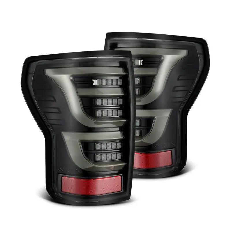 Alpharex 07-13 Toyota Tundra Luxx-Series Led Tail Lights Alpha-Black 1