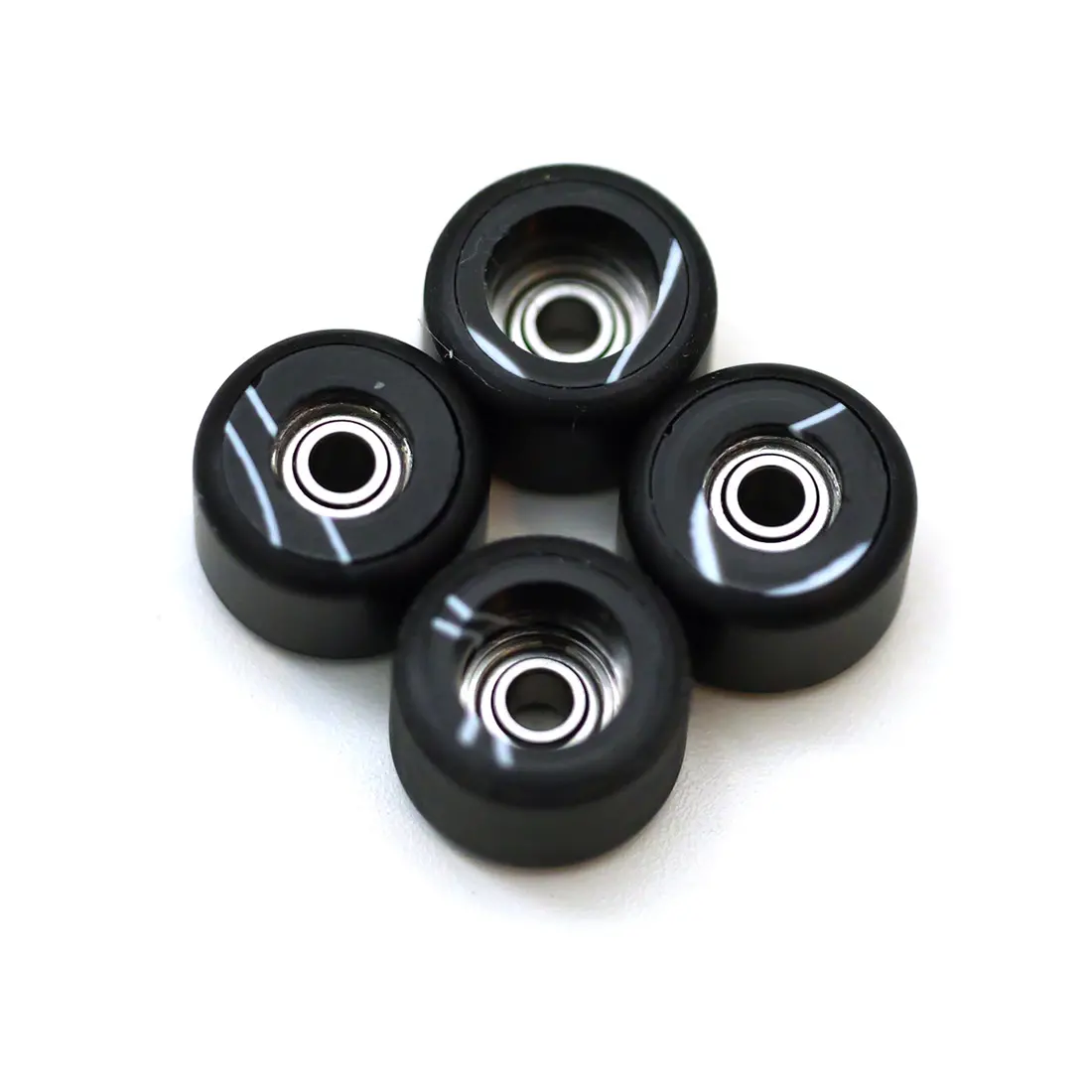 Flatface Fingerboard Dual Durometer Bearing Wheels - Confectioner Swirl 1