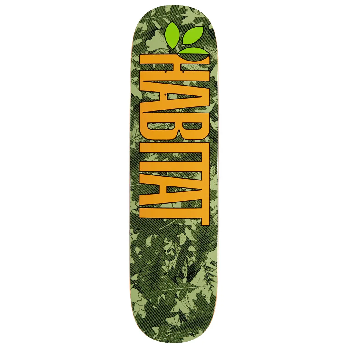 Habitat Oak Gamma Twin Skateboard Deck - Green - 8.25" 1