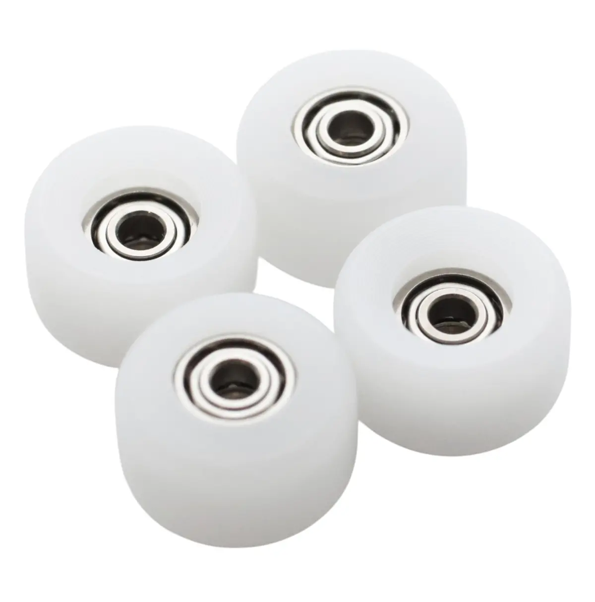 Blistered X Flatface G9.1 72D Ultra Dual Bearing Fingerboard Wheels - White 1