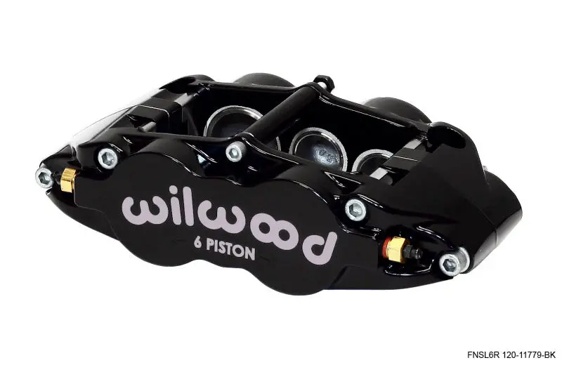 Wilwood Caliper-Narrow Superlite 6R-Lh - Black 1.62/1.12/1.12In Pistons 1.25In Disc 1