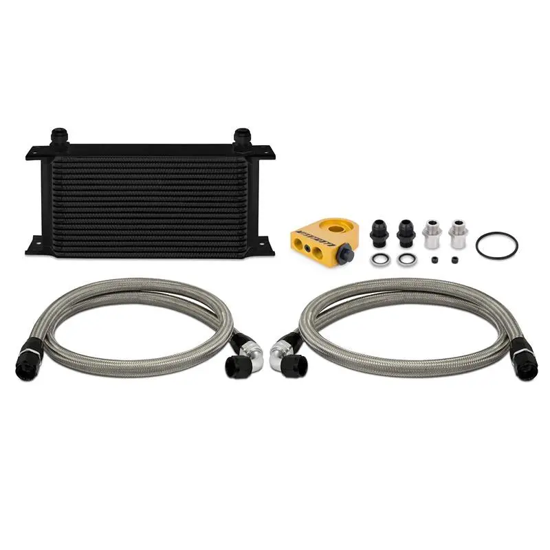 Mishimoto Universal 19 Row Thermostatic Oil Cooler Kit - Black 1