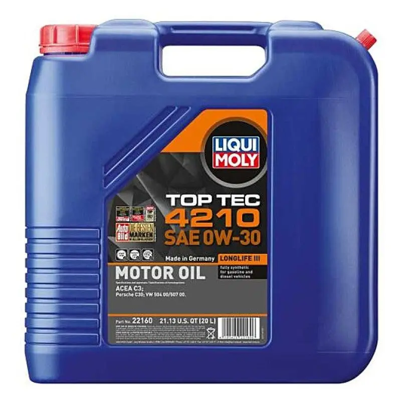 Liqui Moly 20L Top Tec 4210 Motor Oil Sae 0W30 1