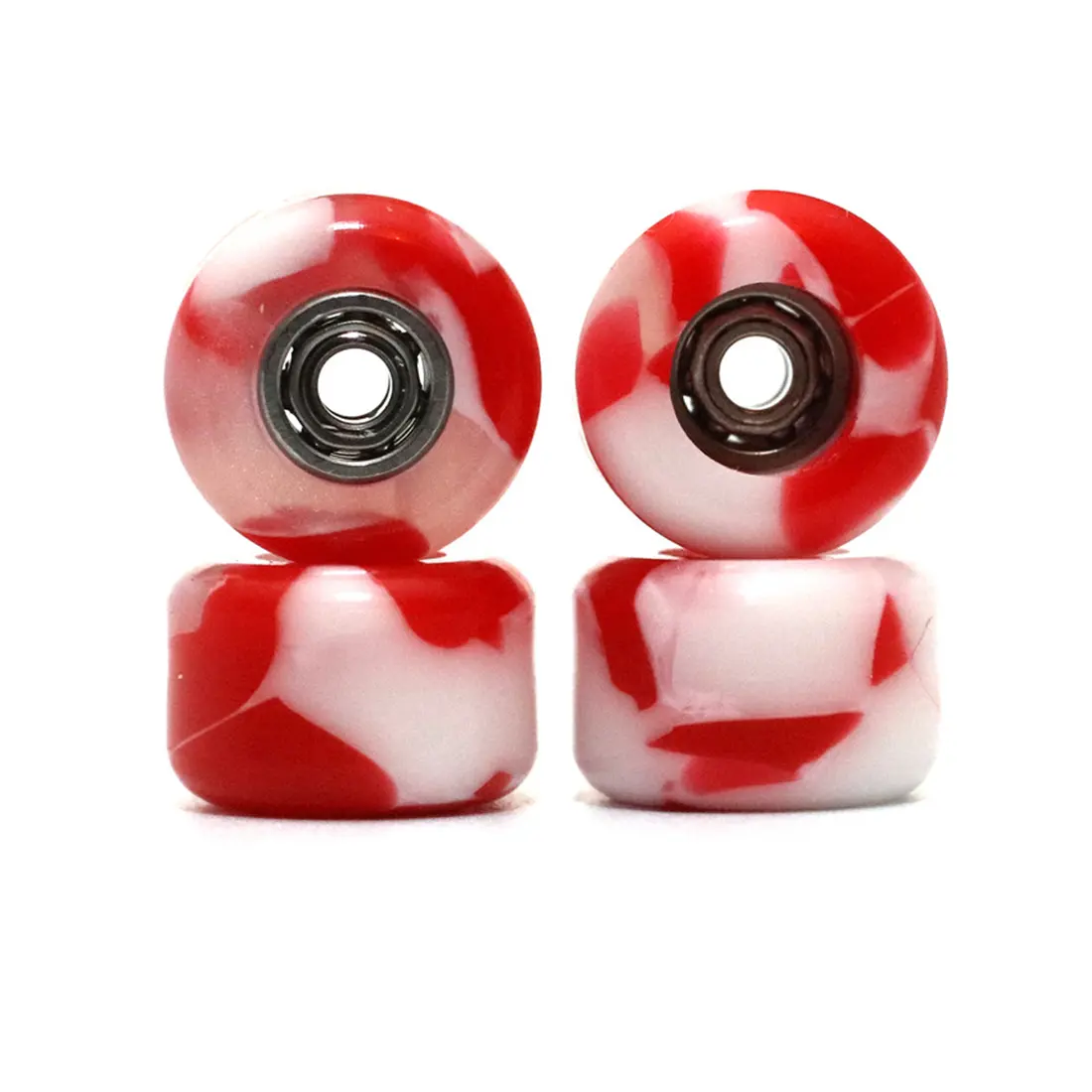 Flatface Fingerboard G9 Dual Bearing Wheels - Swirl - Peppermint Swirl 1