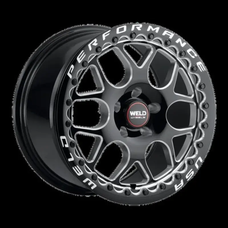 Weld Solana Beadlock 17X11 / 5X115 Bp / Et0 / 78.1Mm Bore - Gloss Black Mil Dia Wheel 1