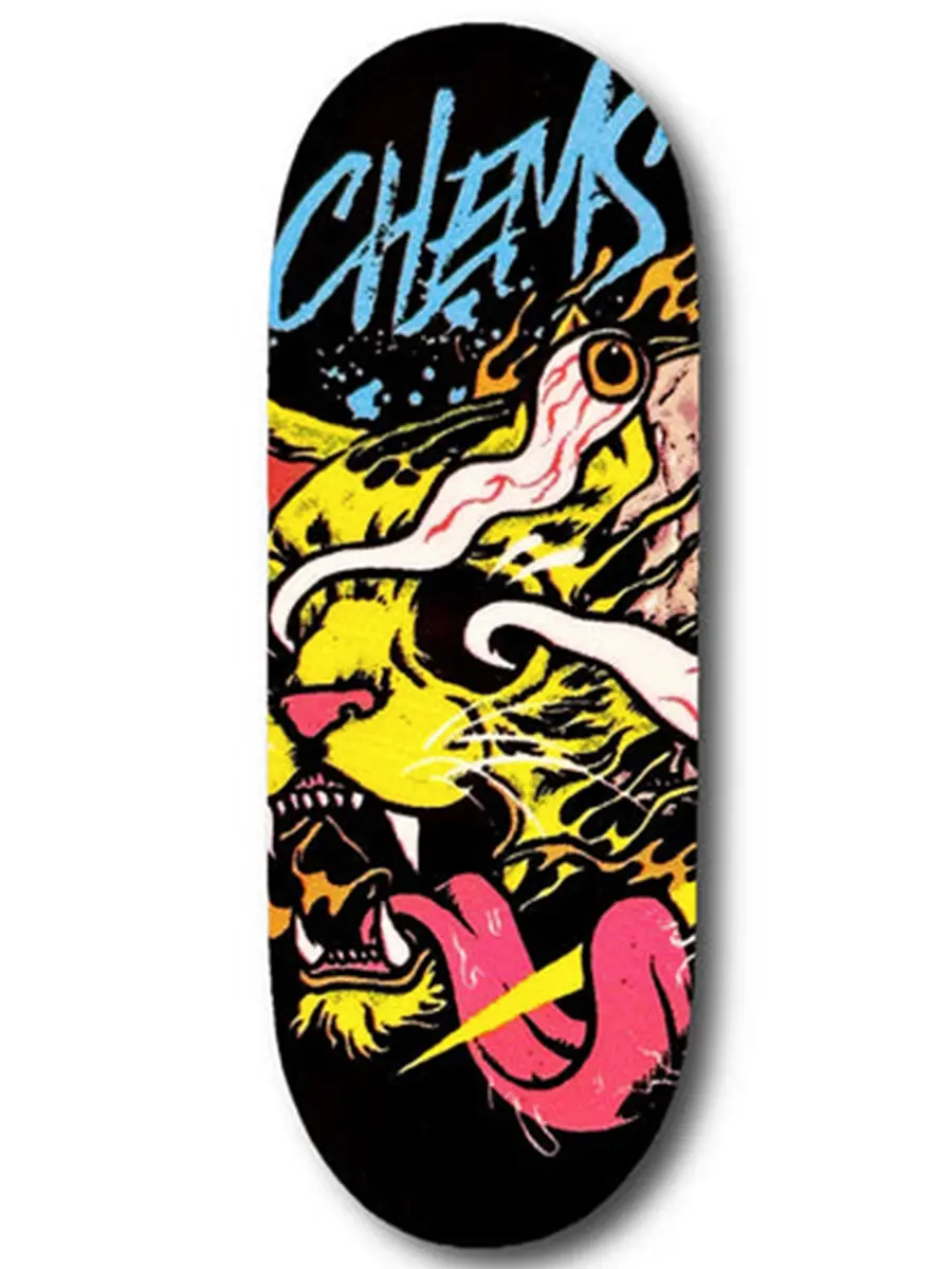 Chems Fingerboard Deck - Yellow Melted 1