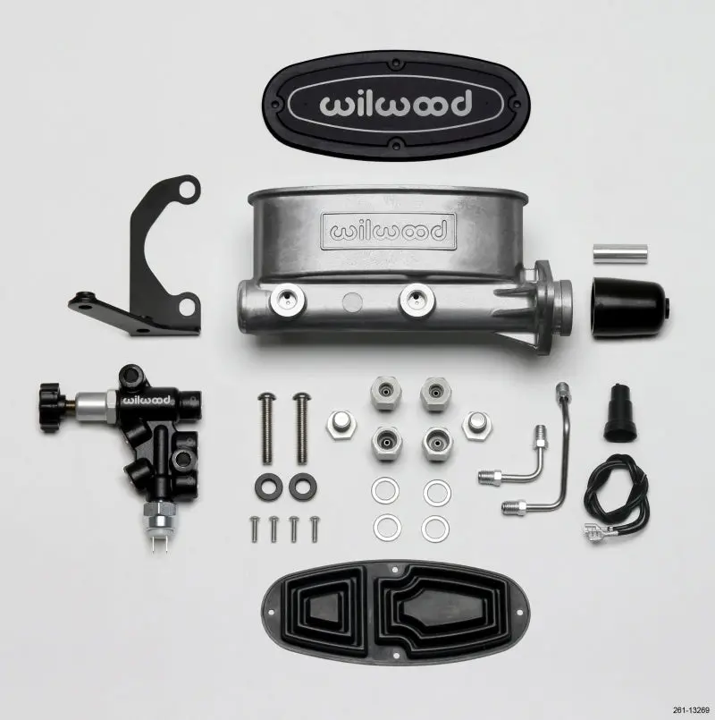 Wilwood Hv Tandem M/C Kit W L/H Bracket & Prop Valve - 1In Bore 1
