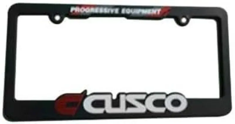 Cusco License Plate Frame Black Usdm Spec Limited 1