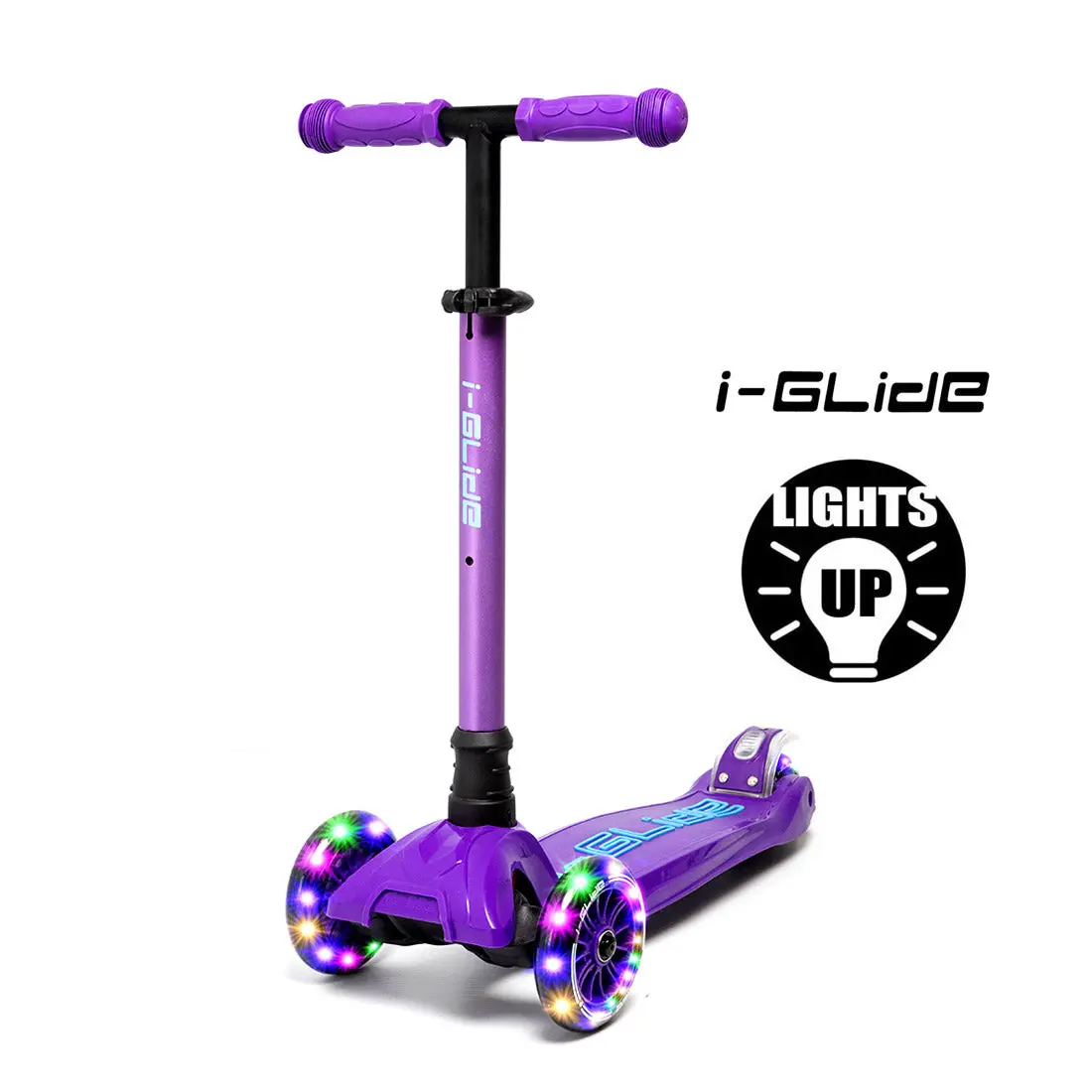 I-Glide Kids 3-Wheel Scooter - Purple 1