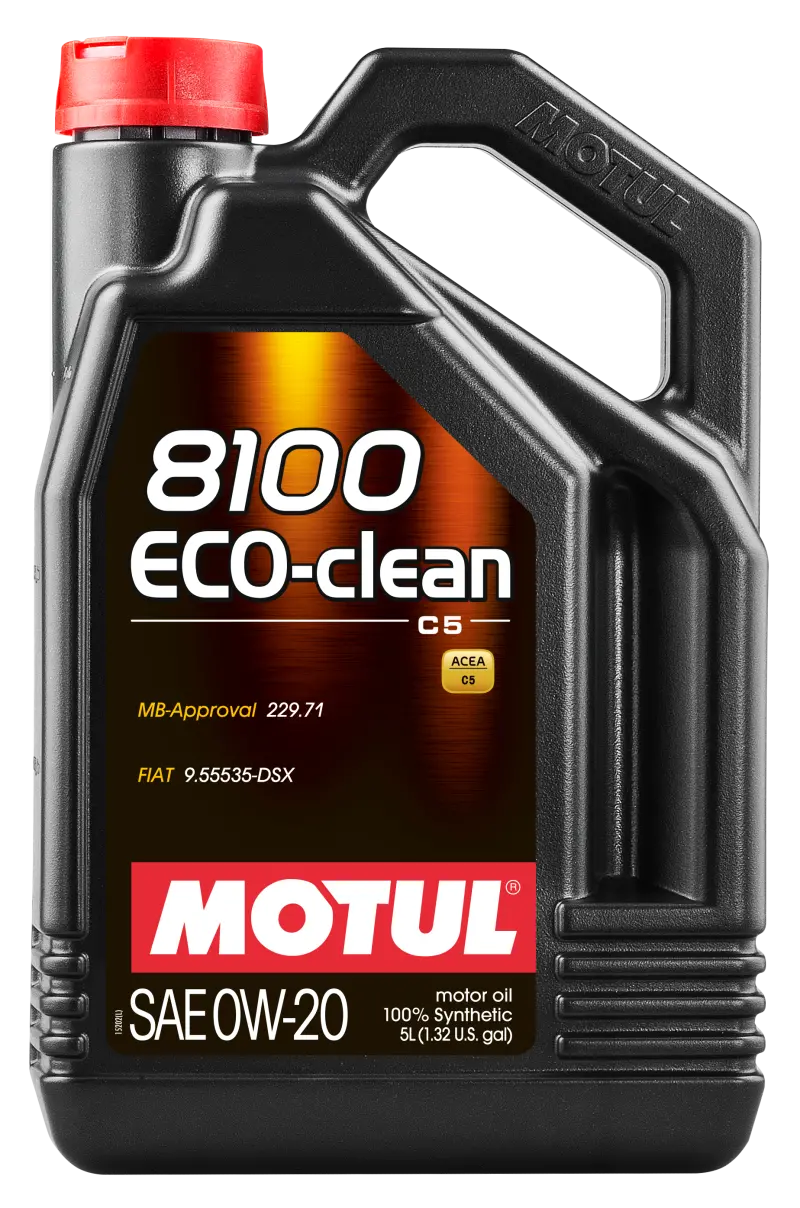 Motul 5L Synthetic Engine Oil 8100 0W20 Eco-Clean 1