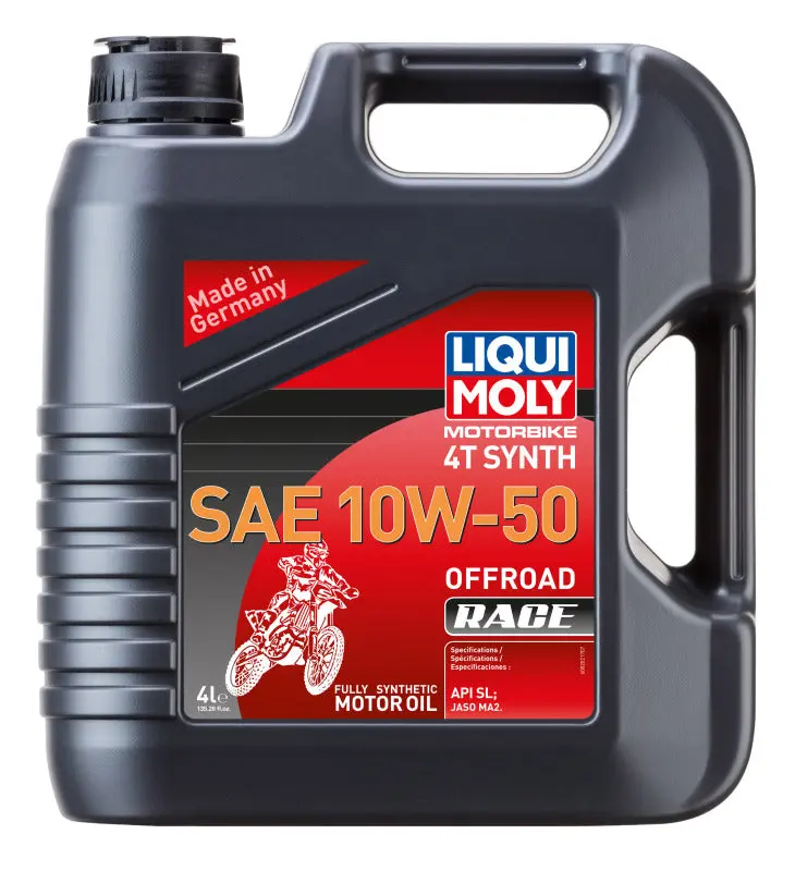 Liqui Moly 4L Motorbike 4T Synth Sae 10W50 Offroad Race 1