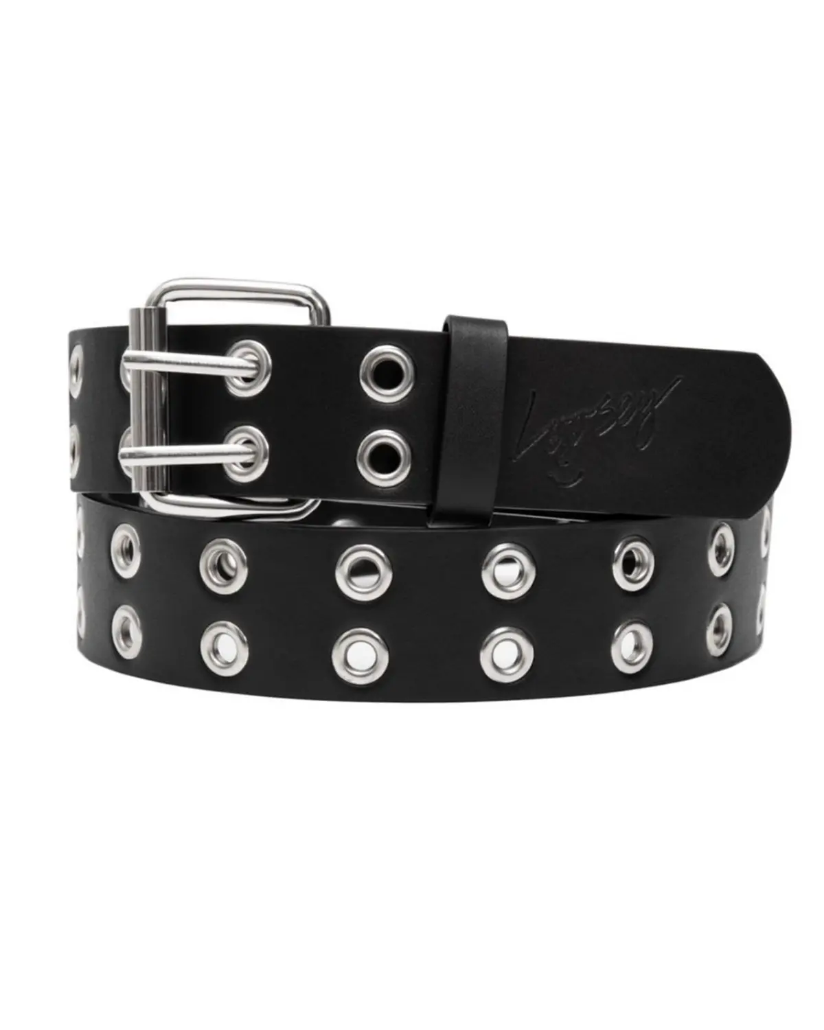 Loosey Black Grommet Hole Belt 1