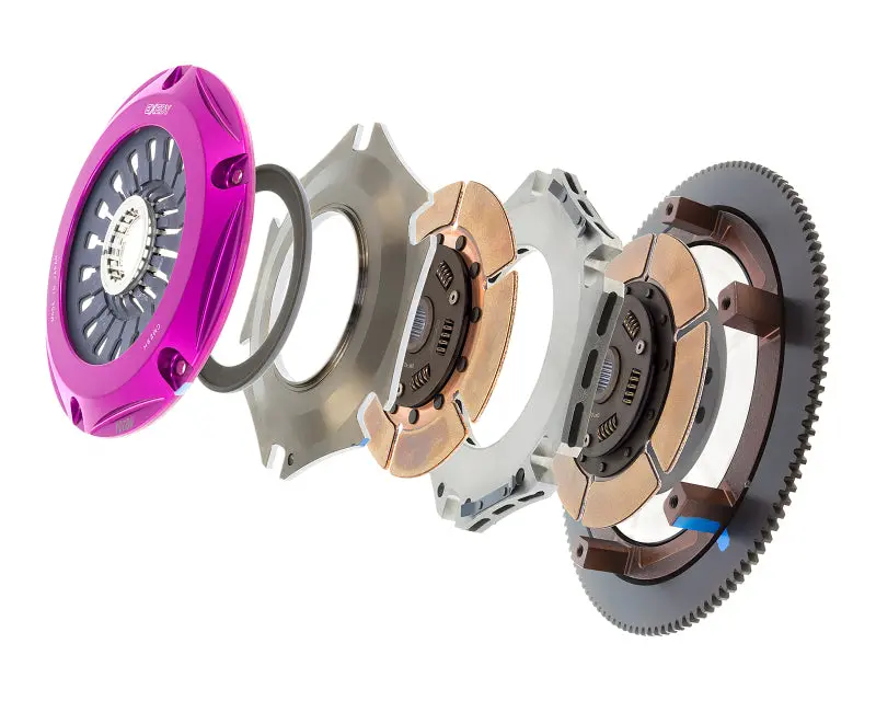 Exedy 2004-2014 Subaru Impreza Wrx Sti H4 Hyper Twin Cerametallic Clutch Sprung Center Disc Pull 1
