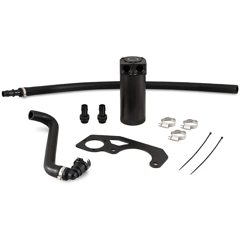 Mishimoto 2018+ Jeep Wrangler Jl 2.0L Baffled Oil Catch Can Kit - Black 1