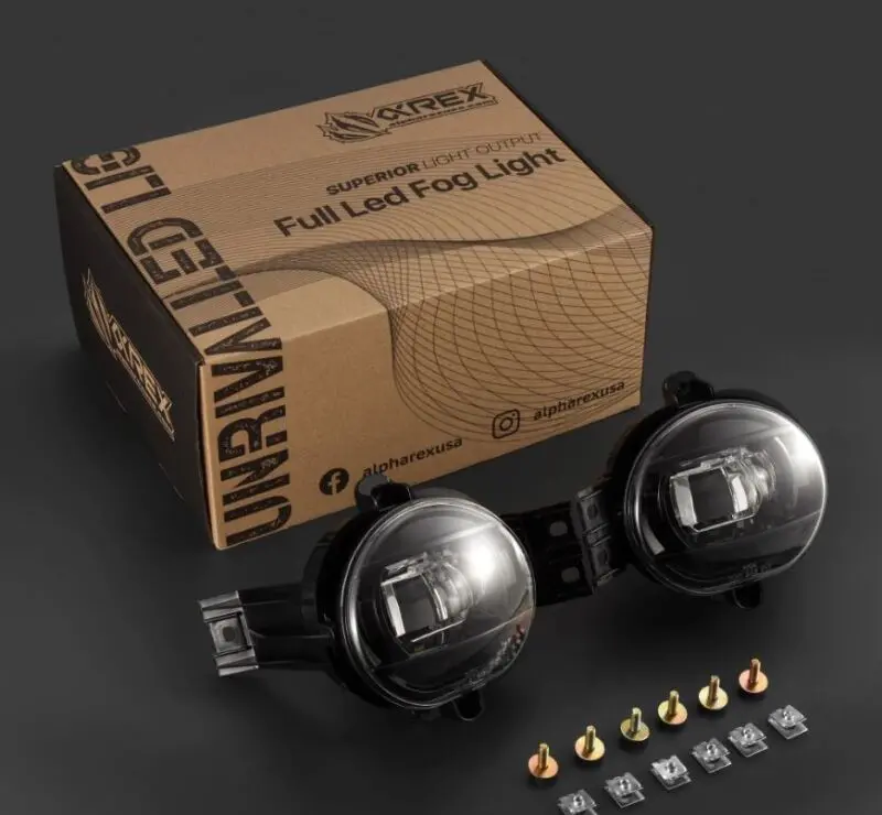 Alpharex 02-08 Dodge Ram 1500/03-09 Ram 2500/3500 Doubletap Dual Color Led Proj Fog Lights - Wt/Ambr 1