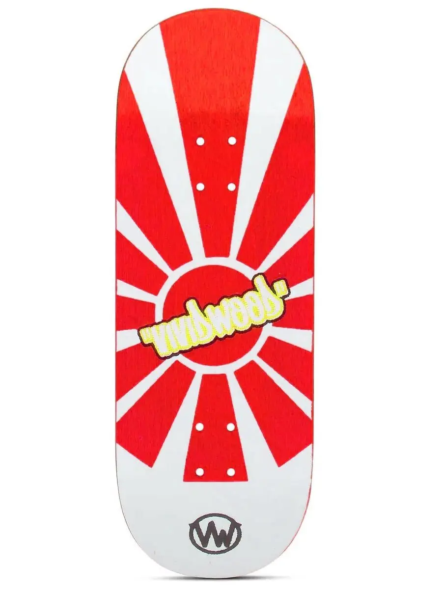 Vividwood Fingerboard Deck - Red Sunrise 1