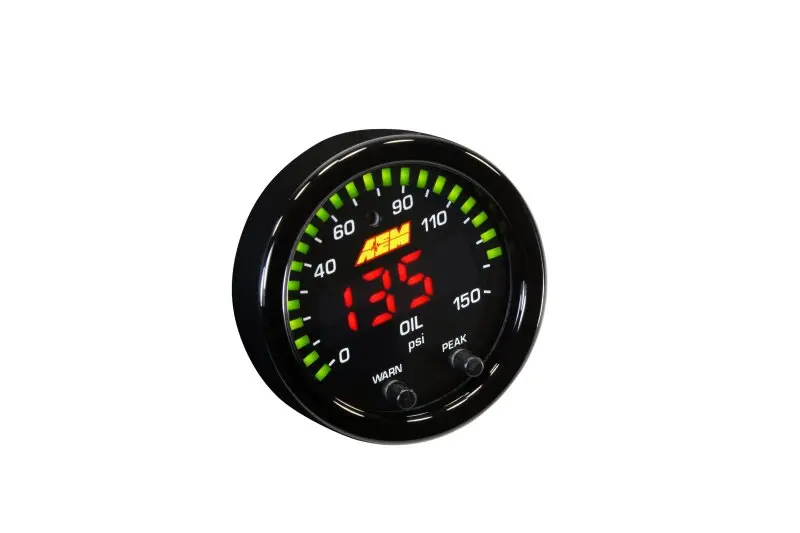 Aem X-Series 0-150 Oil Pressure Gauge Kit 1