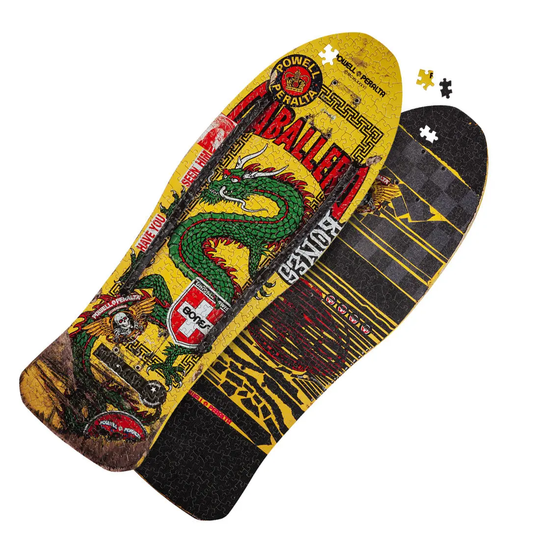Powell Peralta 500Pc Puzzle - Cab Chinese Dragon Yellow 1