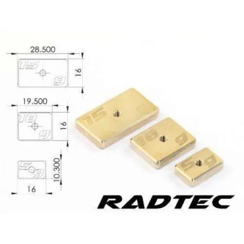 Radtec Cnc Machined Precision Balancing Chassis Weights 1