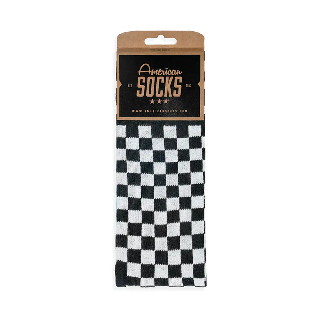 American Socks Checkerboard - Black - Mid High 1