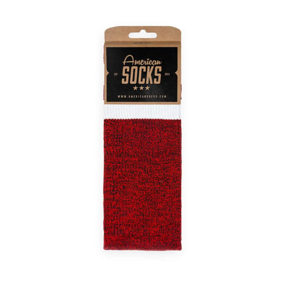 American Socks Btn - Red Noise 1