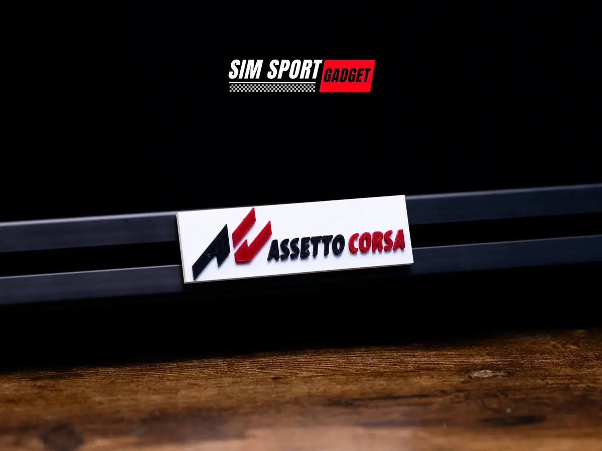 Assetto Corsa 3D Logo Art Decor For Sim Racing 1