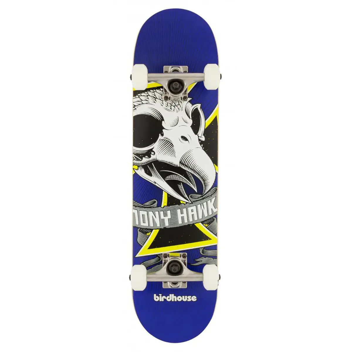 Birdhouse Oversized Skull 7.25" Mini Complete Skateboard 1