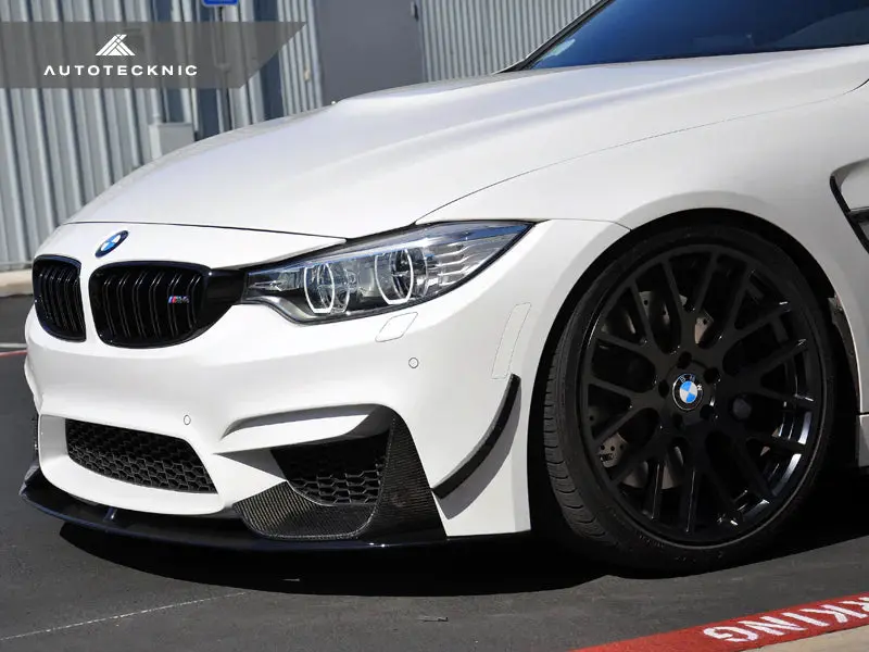 Autotecknic Front Bumper Dry Carbon Canard Set - F80 M3 | F82/ F83 M4 2