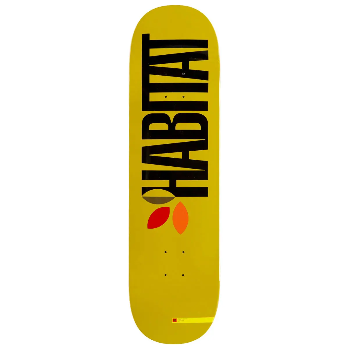 Habitat Apex Twin Skateboard Deck - Yellow - 8.50" 1